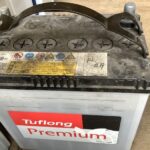 岡山市北区庭瀬で回収したバッテリー