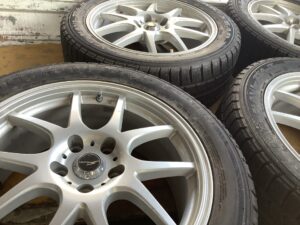 浅口市鴨方町で引き取り回収から処分までしたアルミタイヤ