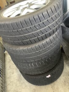 浅口市鴨方町で引き取り回収から処分までしたアルミタイヤ