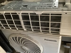 井原市東江原町で取り外し回収から処分までしたエアコン