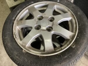 加賀郡吉備中央町で引き取り回収から処分までしたアルミタイヤ