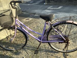 備前市伊里中で引き取り回収から処分までした自転車