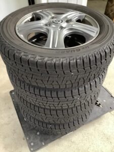 久米郡美咲町で引き取り回収から処分までしたアルミタイヤ