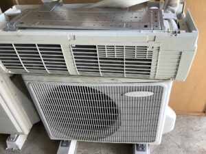 井原市東江原町で取り外し回収から処分までしたエアコン