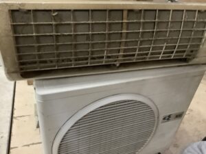 新見市上市で取り外し回収から処分までしたエアコン