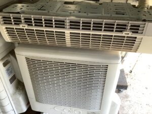 笠岡市二番町で取り外し回収から処分までしたエアコン