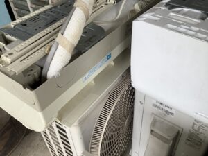 浅口市鴨方町で取り外し回収から処分までしたエアコン