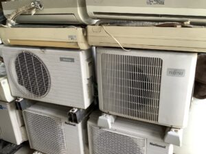 津山市大谷で取り外し回収から処分までしたエアコン