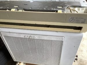 備前市三石で取り外し回収から処分までしたエアコン