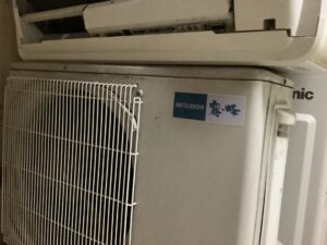 総社市中央で取り外し回収から処分までしたエアコン