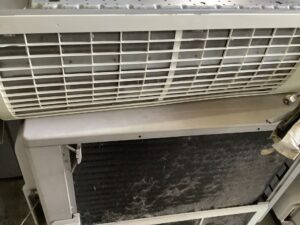 美作市中尾で取り外し回収から処分までしたエアコン