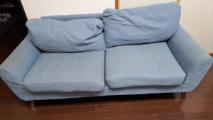 美作市豊国原で引き取り回収から処分までしたソファー