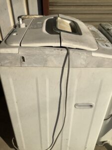 津山市井口で引き取り回収から処分までした洗濯機