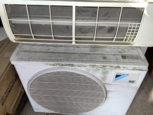 岡山市北区で取り外し回収から処分までしたエアコン