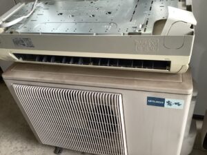 赤磐市桜ヶ丘で取り外し回収から処分までしたエアコン