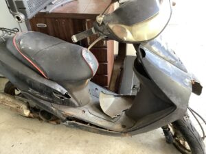 真庭市久世で引き取り回収から処分までしたバイク