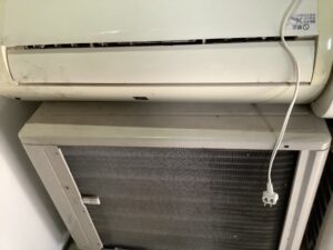 津山市大谷で取り外し回収から処分までしたエアコン