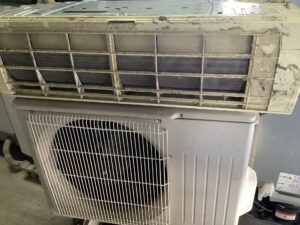 美作市中尾で取り外し回収から処分までしたエアコン