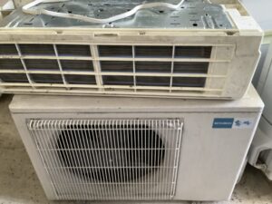 美作市中川で取り外し回収から処分までしたエアコン